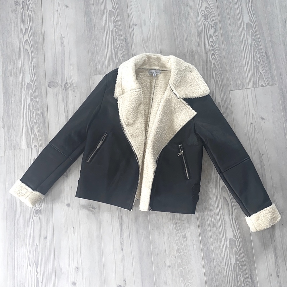 Fall/winter Pleather puff jacket 🍁🍂🍁🍂